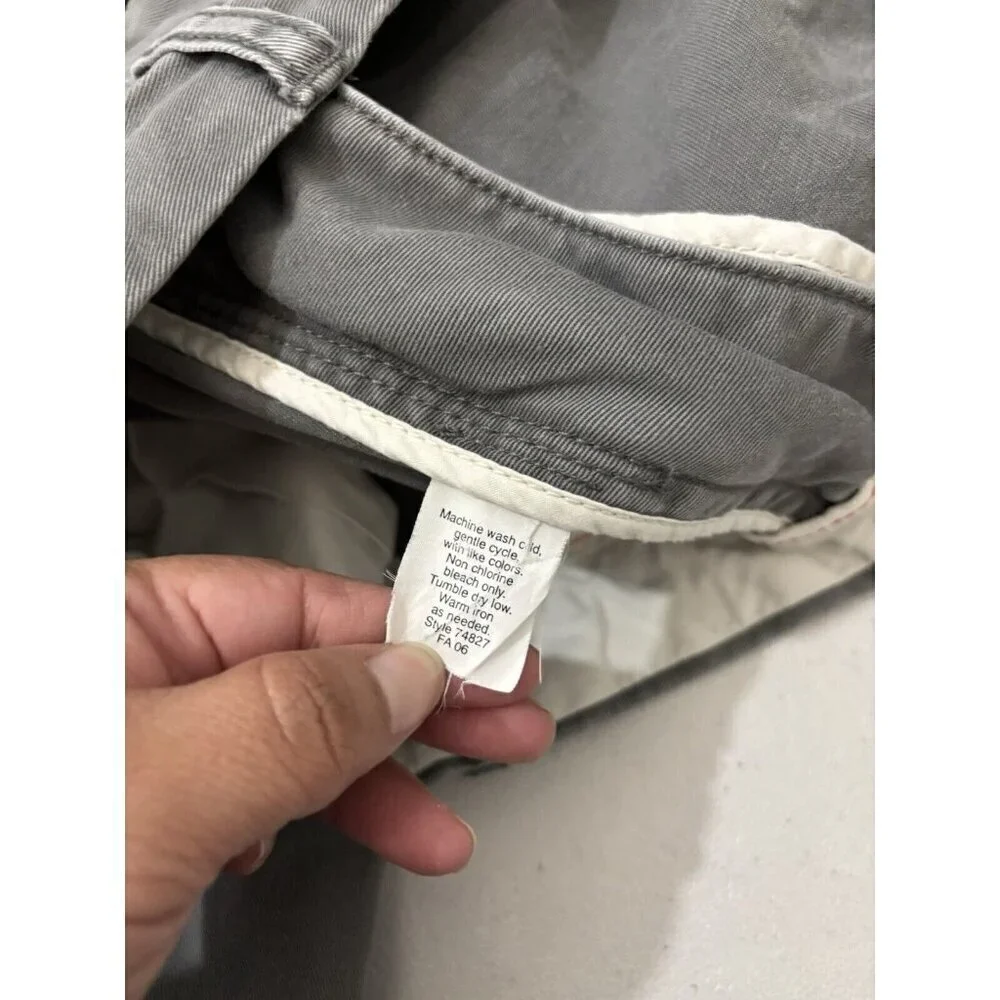 J Crew Vintage Straight Chino Gray Pants Men 38 Waist 31 Length